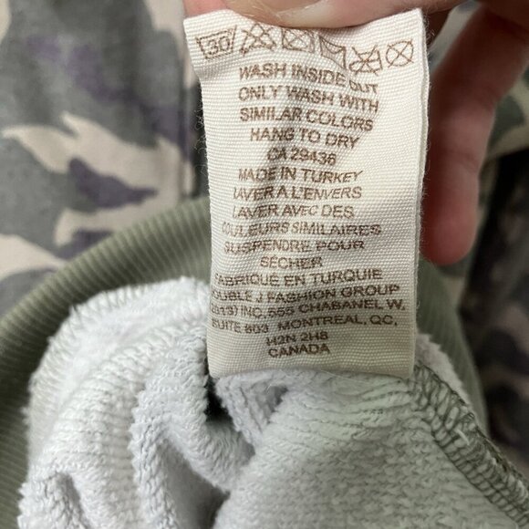 Wanakome Hoodie Camo Full Zip Mens XL Outdoor Made in Turkey - Picture 6 of 13